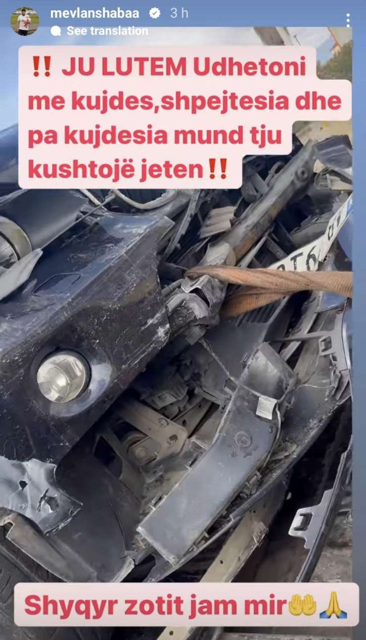 Mevlan Shaba përfshihet në një aksident, ja gjendja e tij shëndetësore 1 5F1C00C4 BE64 461C BA7B FCC9825CCB93