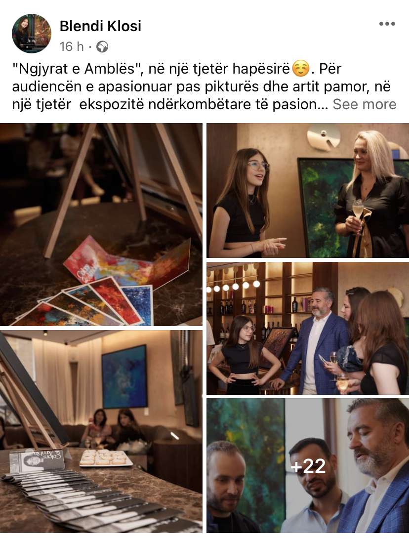 Londra vishet me “Ngjyrat e Amblës”, vajza e Blendi Klosit hap ekspozitë pikture në Britaninë e madhe 1 4DF09479 0C5F 46D1 98F0 BDB2AE58948F