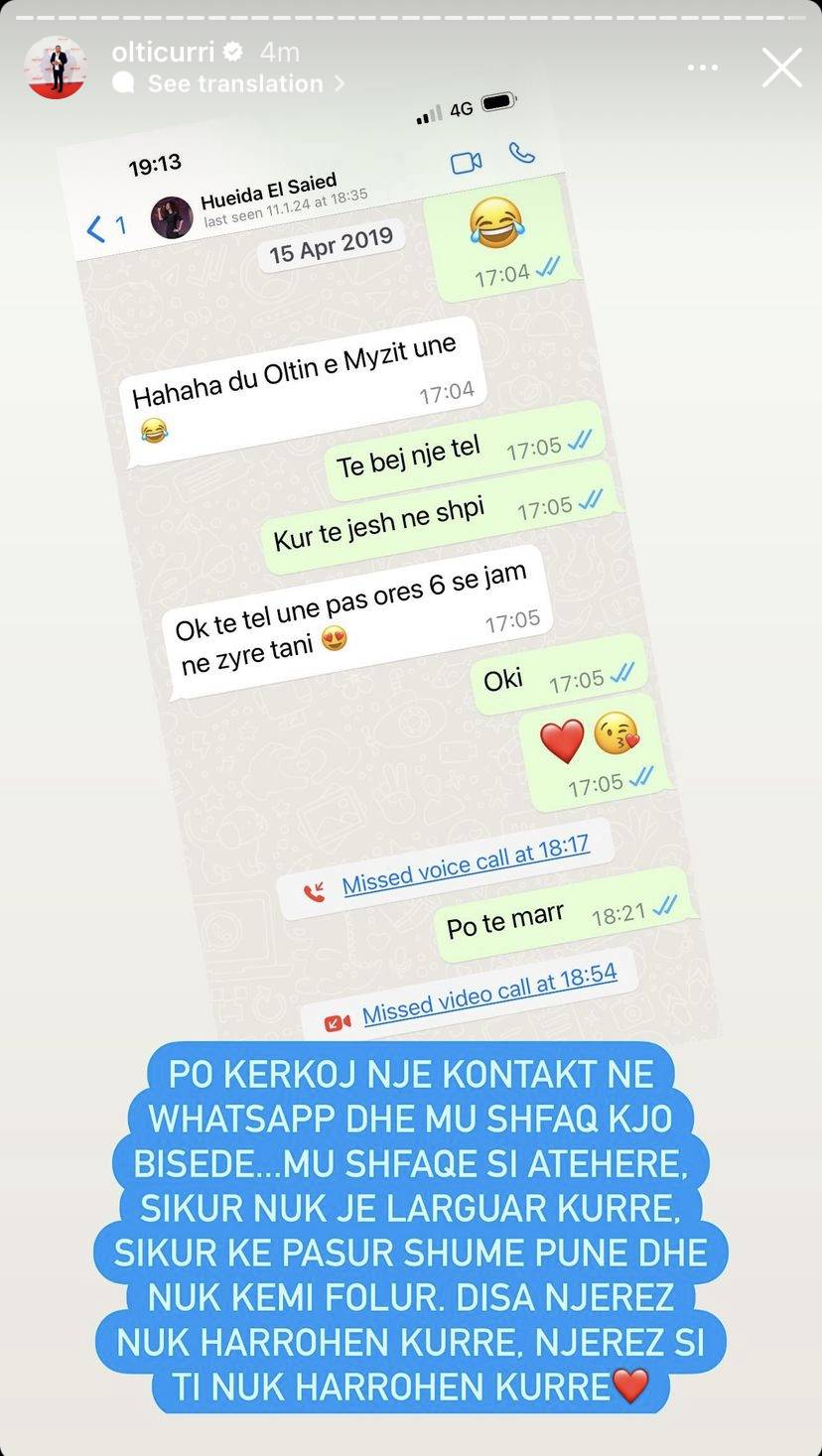Olti Curri kujton Hueyda El Saied: Mu shfaqe si atëherë, sikur nuk je larguar kurrë! 1 BF130639 A2E5 4583 ABF1 2638F9B85C6A