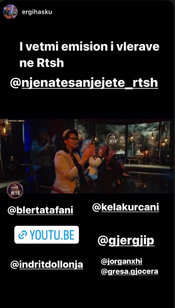Diktaturë në RTSH. Alfred Peza largon nga puna regjisorin Ergi Hasku, për një story në Instagram 1 26FB1B87 8CCA 4549 8C2B 1A9C954842BB