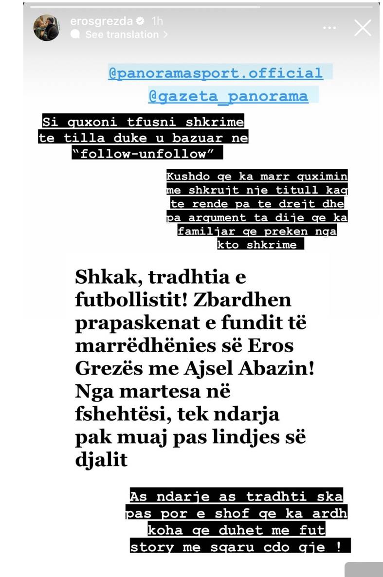 Tradhëti e divorc? Eros Grezda sqaron situatën me bashkëshorten 1 37E6224D 8354 4E71 87F1 3B97F4815BD0