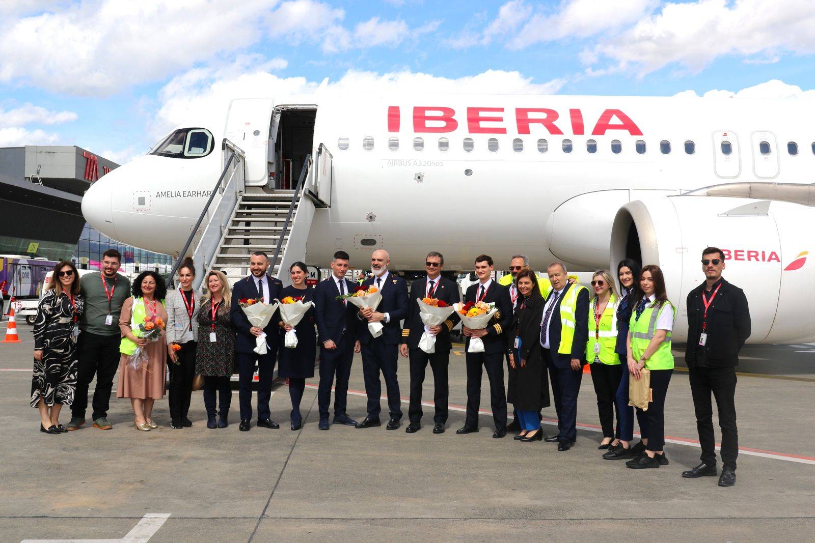 Aeroporti Ndërkombëtar i Tiranës mirëpret Fluturimin Inaugurues të Iberia nga Madridi 3 59CC390F 3BB1 4563 B157 FCF28588ACD6