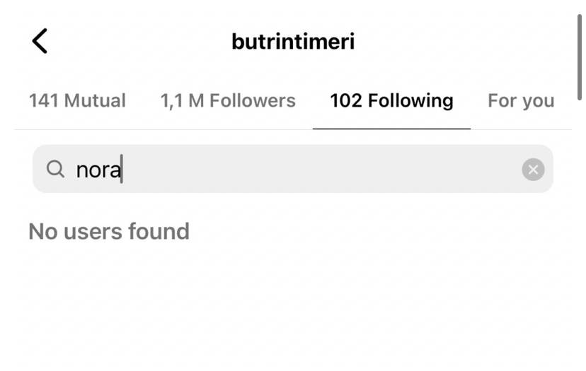 Çfarë po ndodh mes Butrint Imerit dhe Nora Istrefit? 1 E1CA646D FCE9 4A8B 861B 288ADCC4FA45