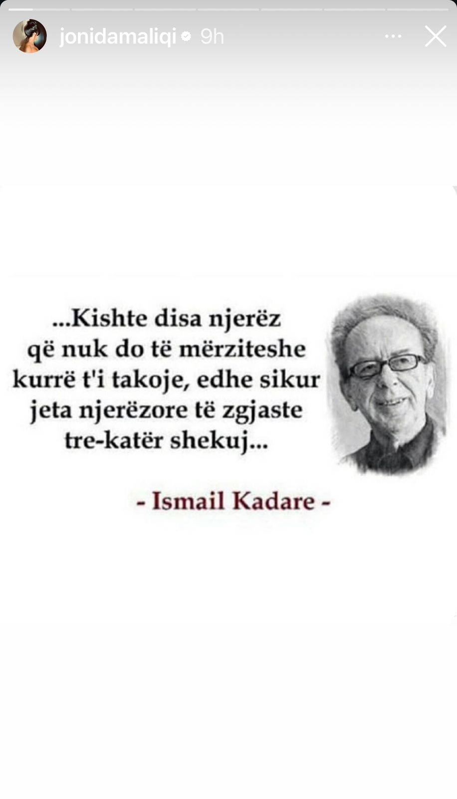 Cila nga vajzat e showbizit e ka ndjerë më shumë ikjen nga jeta të Ismail Kadaresë? 7 11CD65C3 9C48 4F81 A792 561929971779