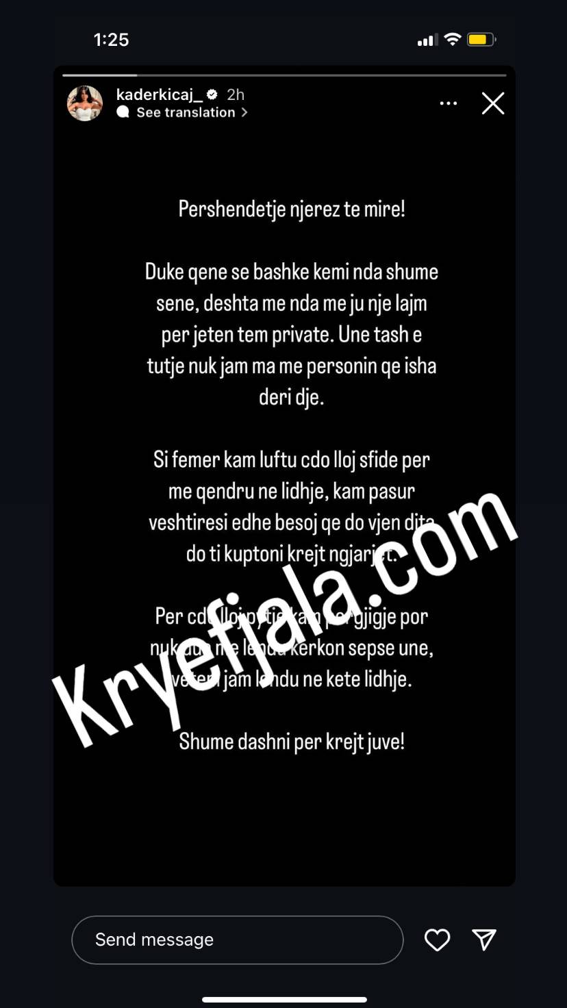 Ndahen sërisht Lumbardhi dhe Kaderi e cila zbulon arsyen por pastaj e fshiu 1 416BA8FE 4EC3 4C52 B5E3 FE9B507505DE