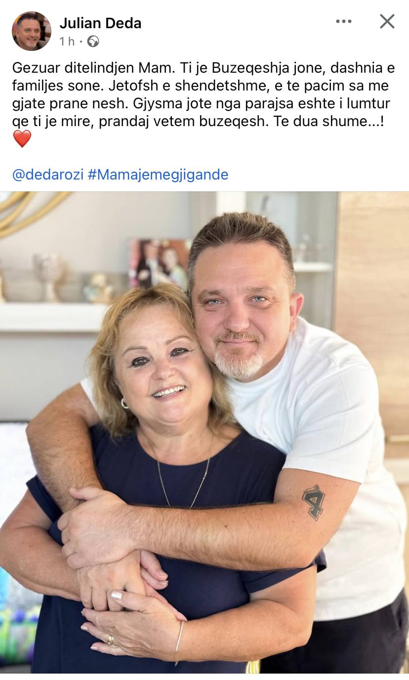 E ëma feston ditëlindjen, Jul Deda ka diçka për ti thënë! 1 5E447D51 388C 4EF2 AA31 AEB443DE789A
