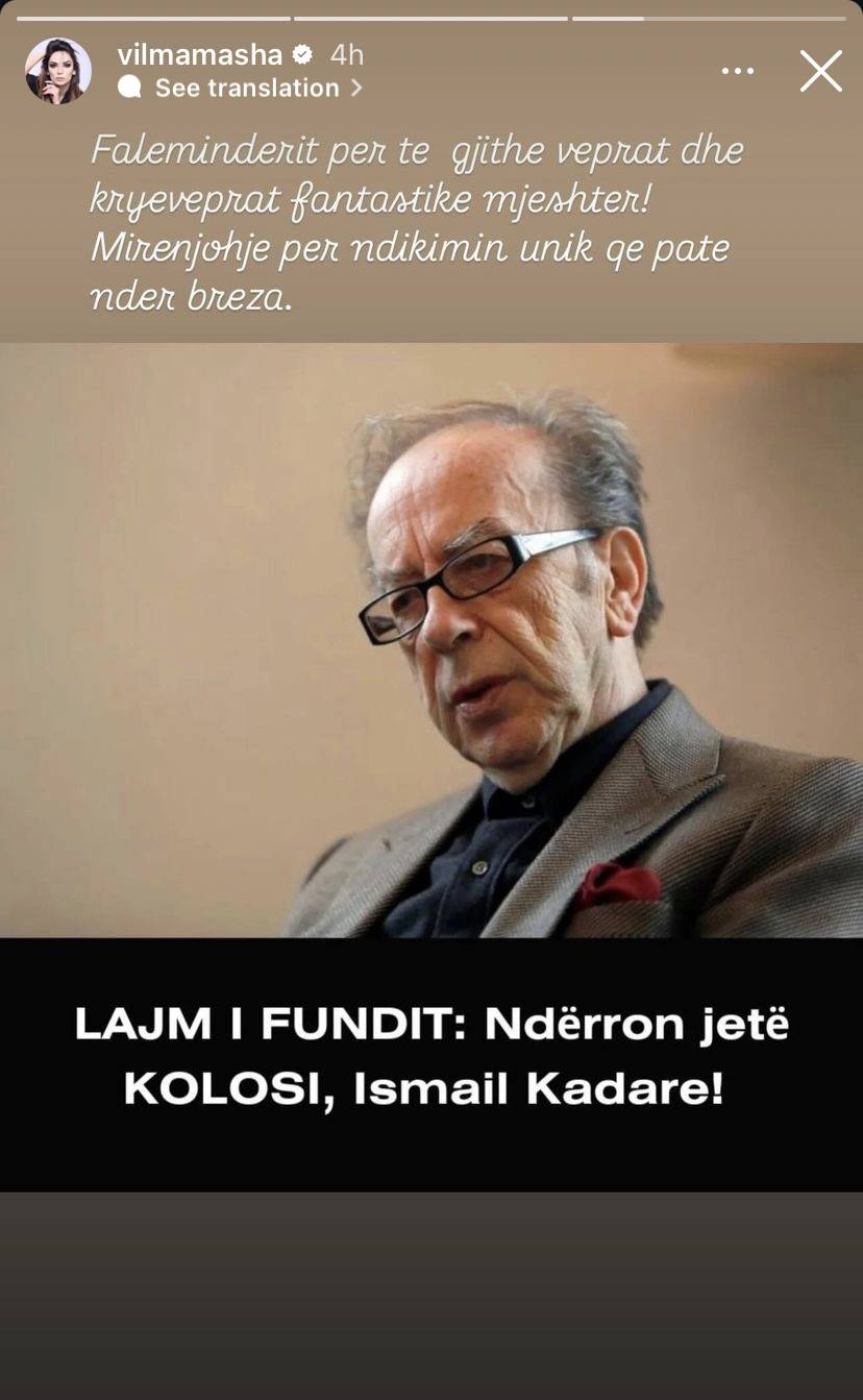 VIP-at shqiptarë kujtojnë kështu Ismail Kadarenë 3 B39428D9 BC69 4E10 9F96 E2BAD029EA01