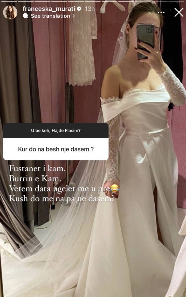 Françeska Murati në prag të dasmës? 1 6B8A2990 ADF5 4751 9EB0 8BF3B5EAA84B
