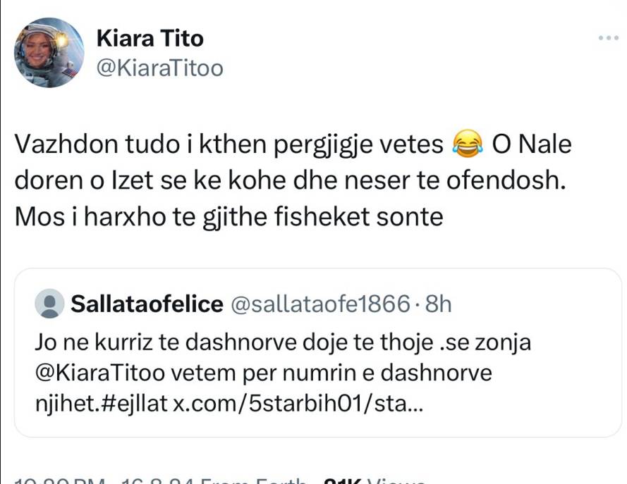 Si rrallëherë,Kiara Tito shpërthen ndaj ndjekësit 1 IMG 5884