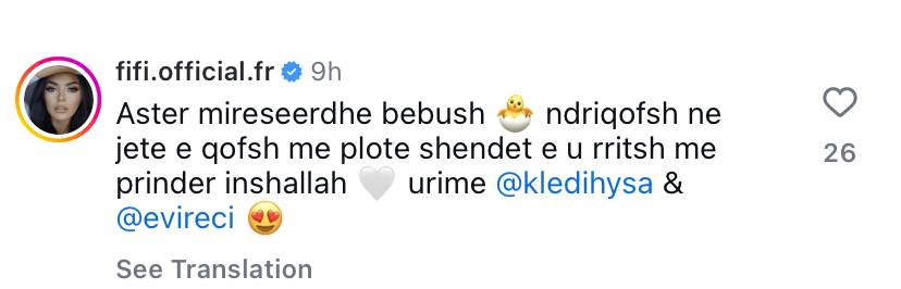 Evi Reçin dhe Kledi Hysën e uron gjithë showbizi për lindjen e djalit 14 A4D54209 2401 4740 932B 8A40913907E6