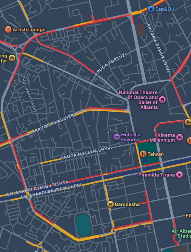 Tirana në kolaps, kryeqyteti bllokohet i gjithi nga trafiku 1 40FCED0A 6244 4C93 AE65 D680101517D2
