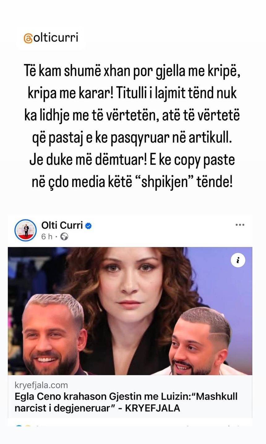 E vërteta e deklaratës të Egla Cenos, për Gjestin dhe Luizin. Fjalët "toksik", "mashtrues" dhe "narcist" janë të komentuesve jo të fitueses së BB VIP Albania 3 4 3874bb83 6cce 41ef 8057 bb028a0f2f61
