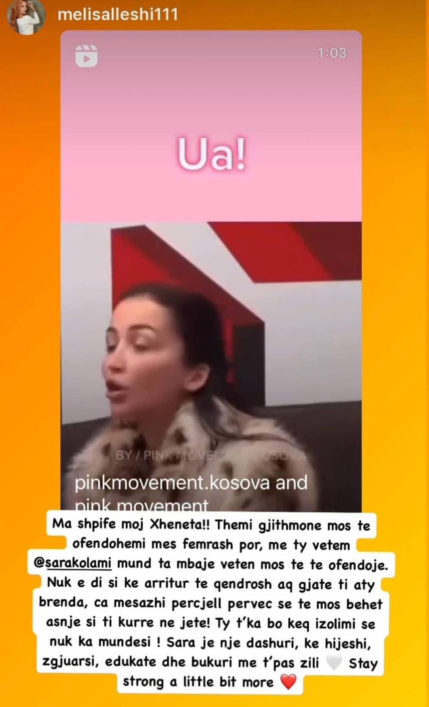 Personazhe të njohur reagojnë pas bullizimit të Xhenetës ndaj Sarës 3 IMG 2965
