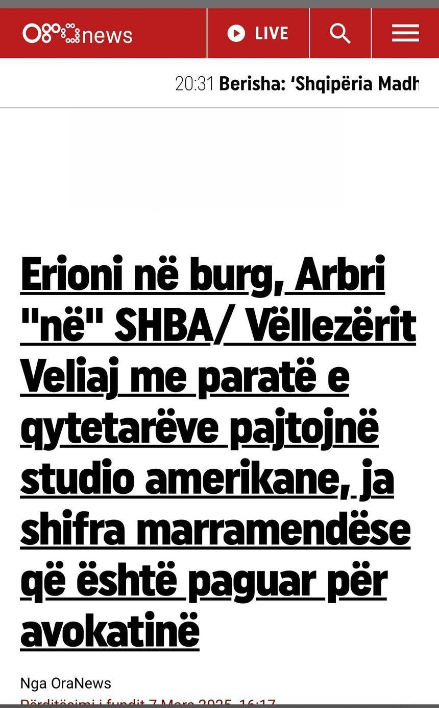 Erion dhe Arbër Veliaj me taksat e qytetarëve marrin studio avokatësh amerikane, ja shifra marramendëse që kanë paguar 1 IMG 2737