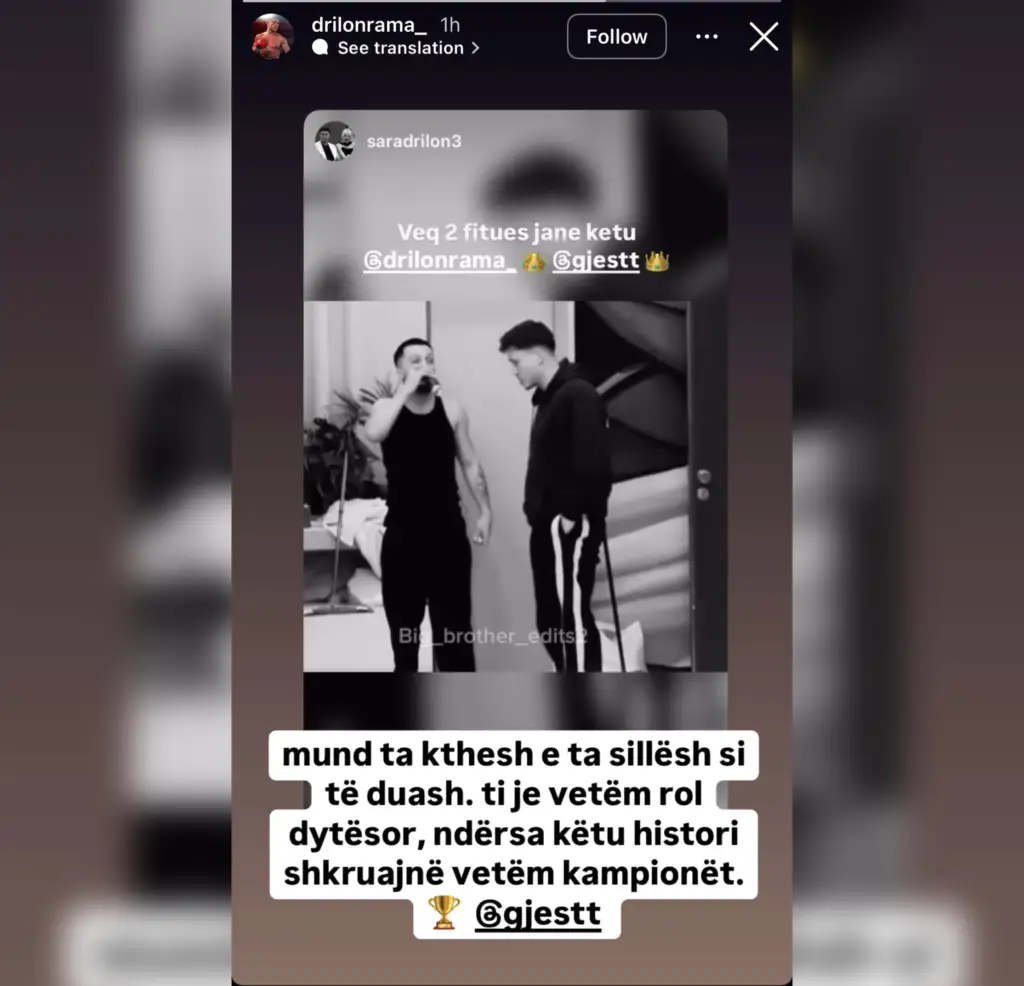 Pas debatit Ola-Gjestit: “Turp të të nxjerrë Driloni”, ai reagon në Instagram 1 IMG 2923