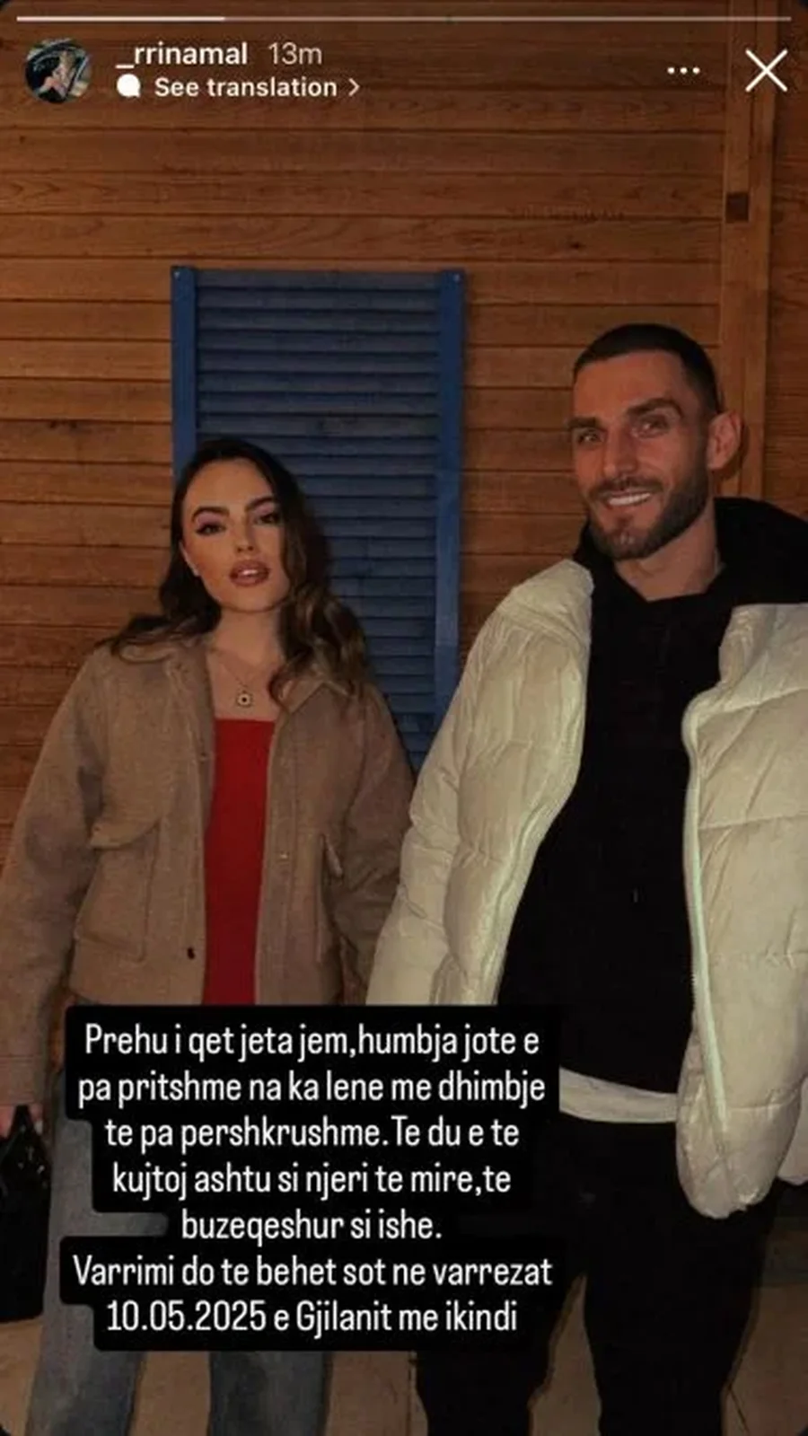 Pas vetvrasjes të Festim Isufit, reagon gruaja e tij; Prehu i qetë jeta ime 1 IMG 6208
