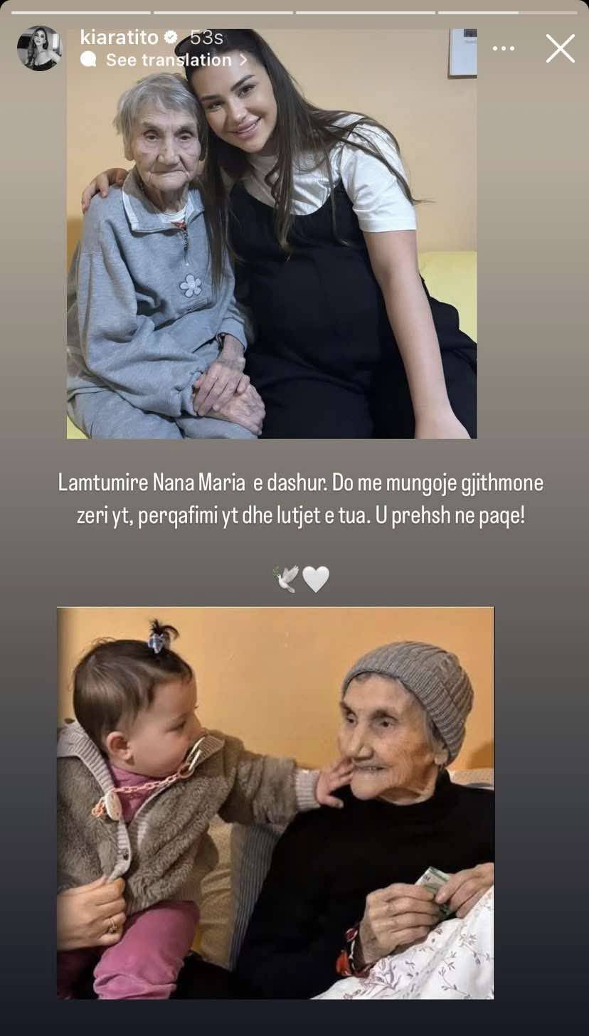 Kiara Tito në zi, humb personin e familjes 1 IMG 8558