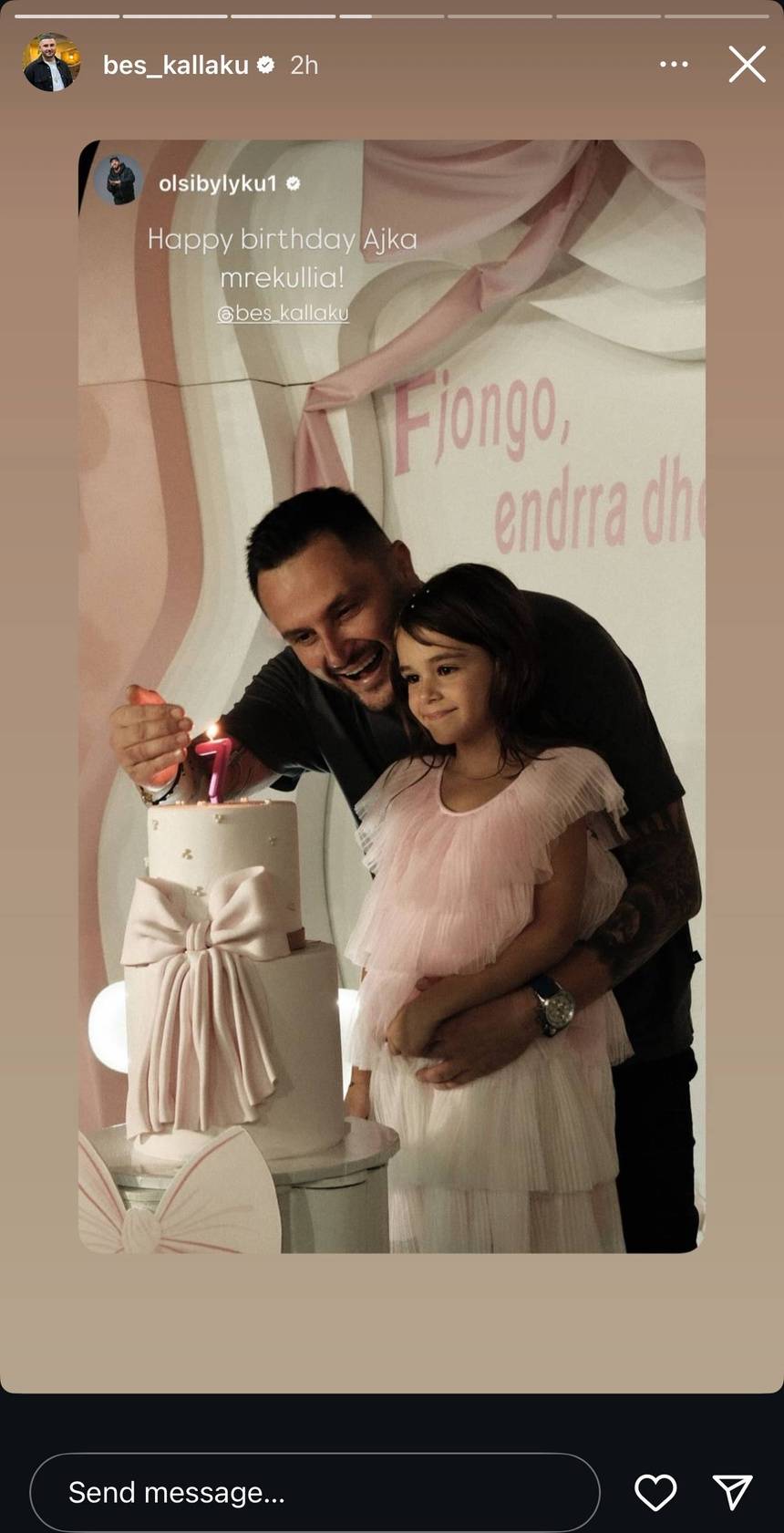 Dy festa të ndara nga Besi e Xhensila për ditëlindjen e vajzës 2 IMG 9726