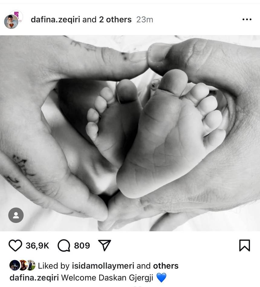 Dafina Zeqiri bëhet nënë, zbulon emrin e djalit 1 IMG 9965