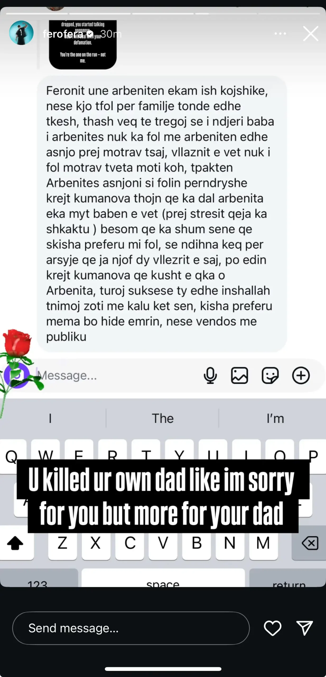 “Ti e vrave babain tënd”, vazhdon saga e sherrit mes Feros dhe Arbenitës 1 IMG 2609 scaled