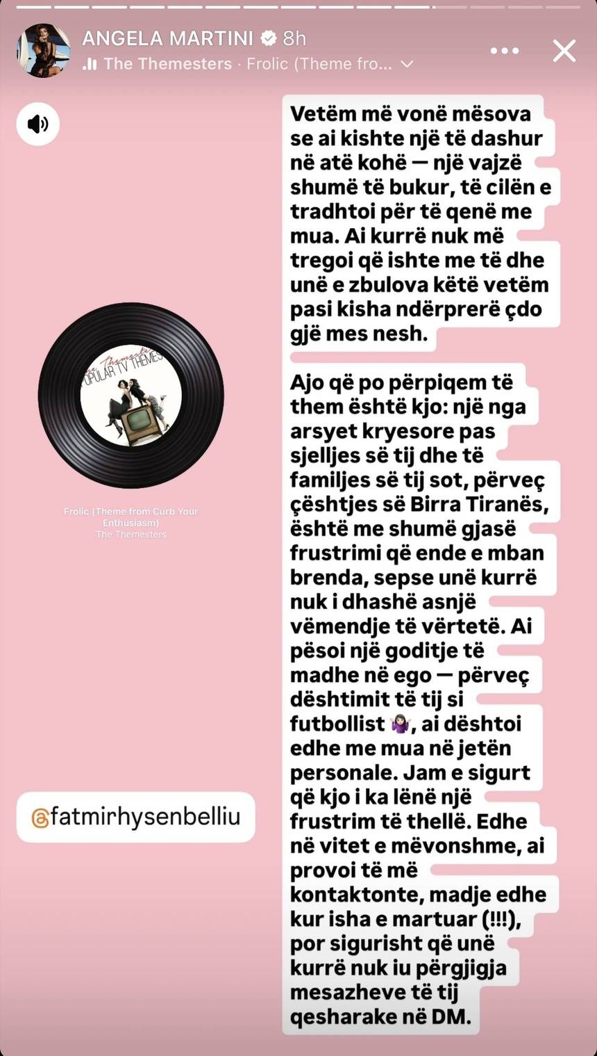 Si nisi, vazhdon dhe si do perfundoje telenovela Angela Martini dhe Oni Hysenbelliu ? 2 IMG 3476