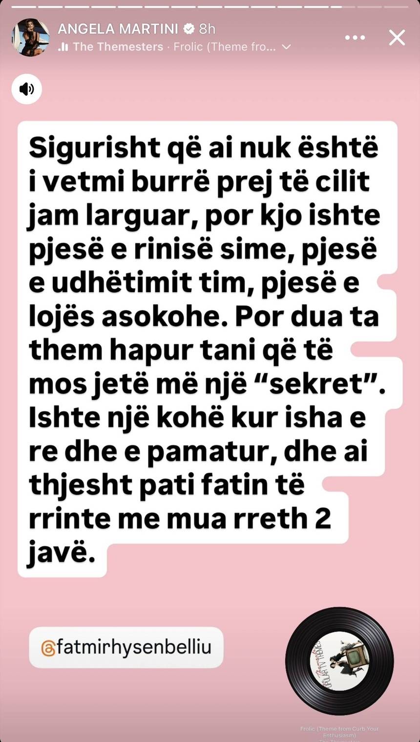 Si nisi, vazhdon dhe si do perfundoje telenovela Angela Martini dhe Oni Hysenbelliu ? 3 IMG 3477