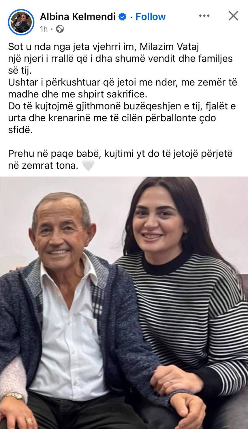 Albina Kelmendi në zi, humb familjarin 1 IMG 6240