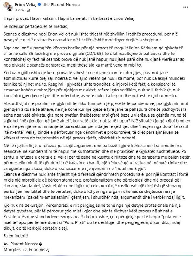 Kriminale/ I pandehuri i SPAK-ut, Plarent Ndreca kërcënon gjyqtarët e GJKKO-së dhe prokurorët e SPAK-ut?! 1 IMG 0085