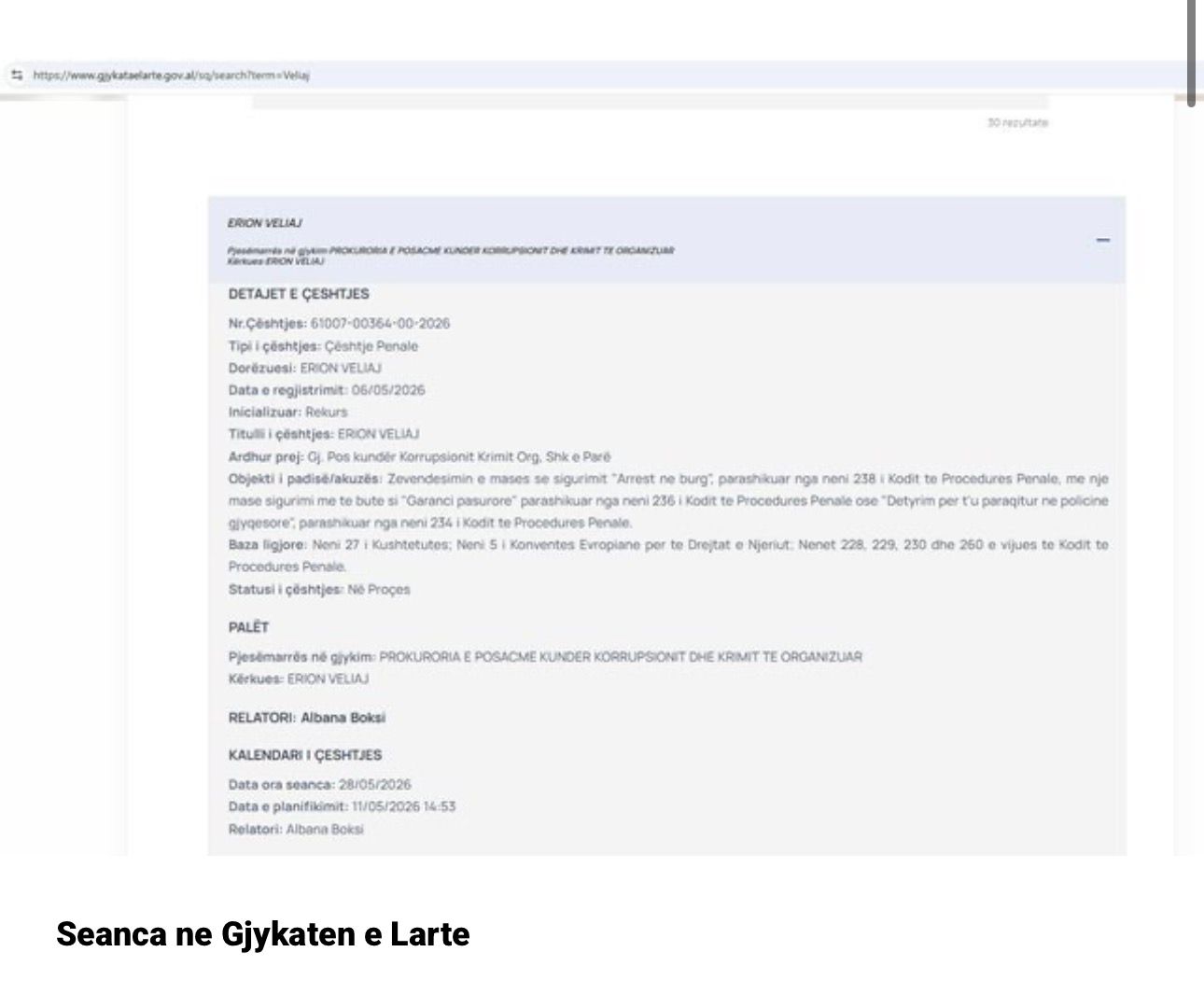 Erion Veliaj, me skema të lodhura. Presion ndaj drejtësisë para seancave gjyqësore 2 ce800631 24f5 41ab 9769 96b3ca1a6bb1