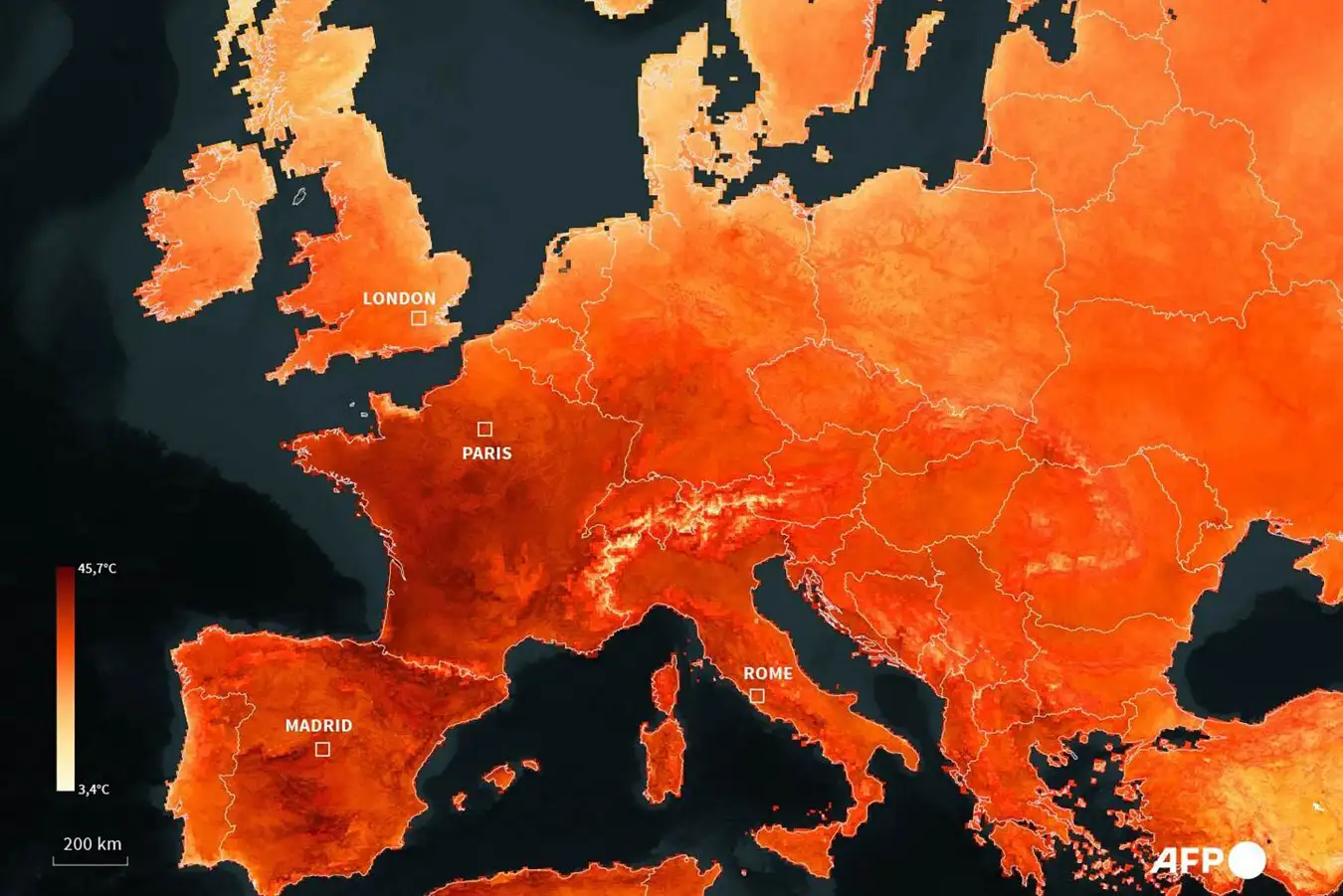 Rekorde historike të temperaturave në Europë, shkencëtarët: Nxehtësia ekstreme e shkaktuar nga njeriu, mbi 200 humbje jete