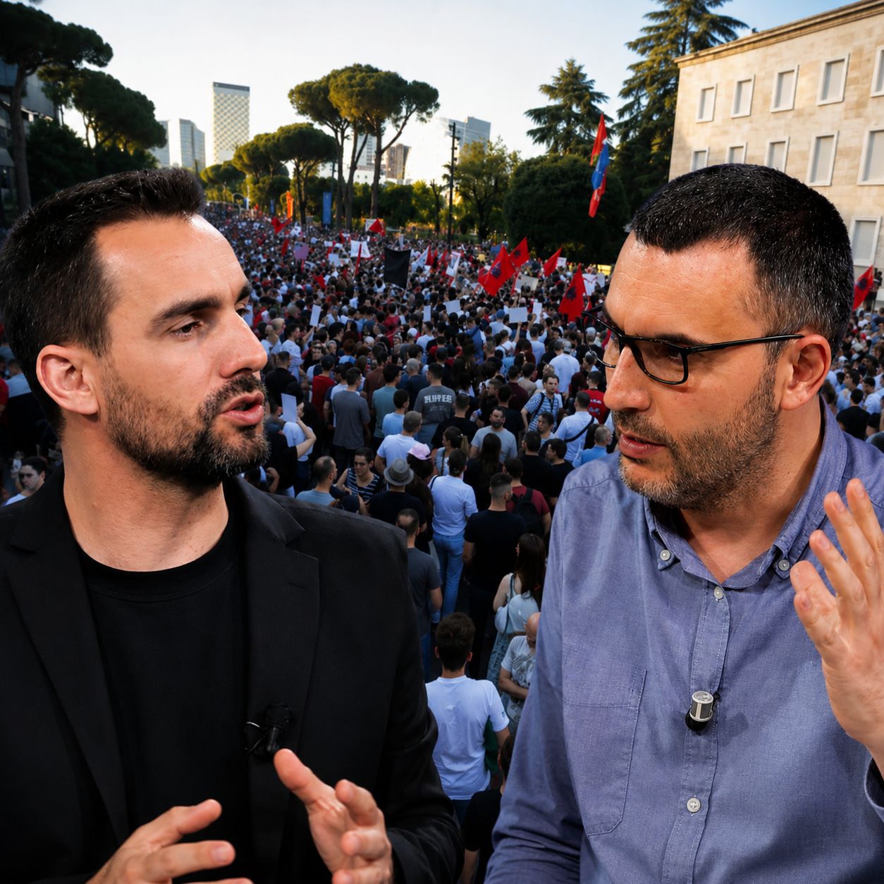 Adriatik Lapaj anashkalon Arlind Qorin në organizimin e protestës.Tregon vetë kalendarin e zhvillimit të aktiviteteve