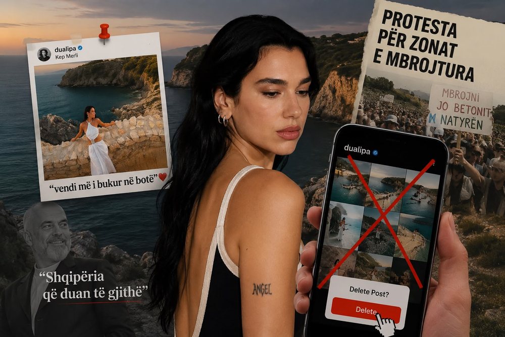 Dua Lipa zhduk fotot nga Kep Merli në Instagramin e saj. Frikë nga protestat?